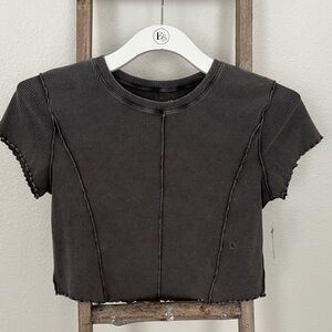 Arizona Jean Company Dark Gray Crop Top